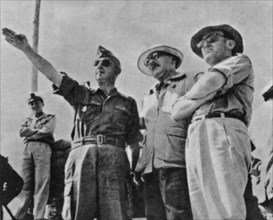 Dien Bien Phu, French Minister of Colonialism, Letourneau and French Minister of Defense, Plevenne.