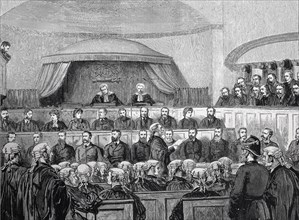 The State Trials In Ireland: Scene In The Dublin Queens Bench Division During The Delivery Of The Attorney-General'S Address