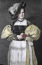 Woman In Dress Of The Year 1575