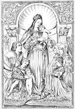 Adoration Of The Holy Mary With The Child