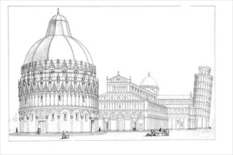 The Baptistery In The Foreground
