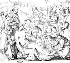 The Burial Of Jesus By Pietro Perugino