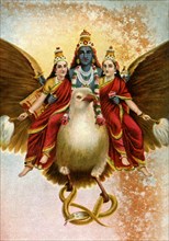 Art/Mythology Painting-Vishnu Garud