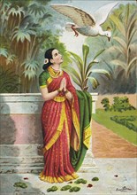 The bird Hansha goes and extols to Damayanti all about Nala