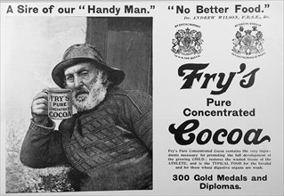 Advertisement for Fry's Cocoa illustrated in the News London record of Transvall War 1899-1900