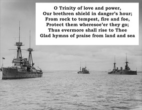 A verse from the navy hymn "Eternal Father