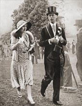 The Duke and Duchess of York at Royal Ascot in 1931