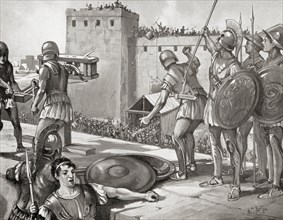 The siege of Potidaea by the Athenians