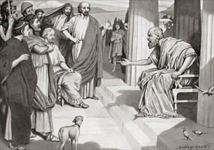 Socrates addressing the Athenians