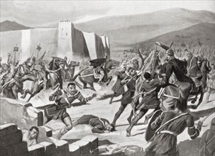 The defeat of the  Kutrigurs  by Belisarius at the battle of Melantias