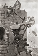 The siege of Carmarthen Castle