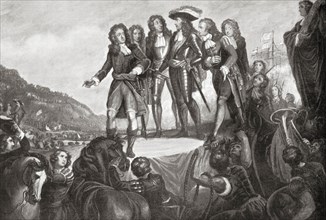 The landing of William of Orange in England in 1688