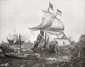 The naval Battle of Gibraltar