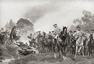 Charge of the Austrian dragoons at the Battle of Kolin