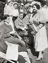 Queen Elizabeth visiting the survivors of Dunkirk