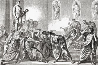The murder of Julius Caesar