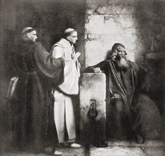 Ezzelino III da Romano in prison at Soncino after being wounded at the Battle of Cassano d'Adda in 1259
