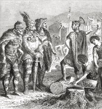 Stilicho negotiating with the Goths
