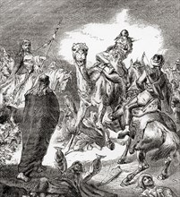 Ayesha captured by the soldiers of Ali during the Battle of the Camel