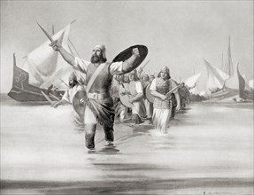 Sidonians landing at the site of Carthage