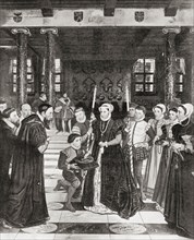 Margaret of Parma given the keys of Antwerp