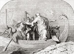 The murder of Pompey by Lucius Septimius