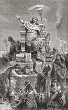 Croesus condemned to death on a funeral pyre by Cyrus the Great