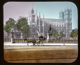 Magic Lantern slide circa 1900 hand coloured views of London