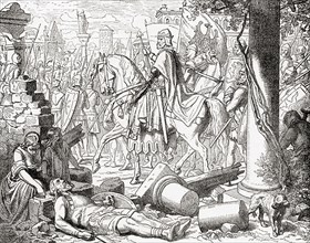 Frederick Barbarossa entering Milan in 1158