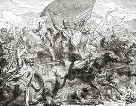 Jan Žižka leading the Hussites into battle