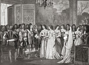 Louise de La Vallière presented to Louis XIV at St