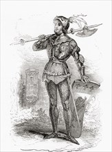 Bertrand du Guesclin in full armour
