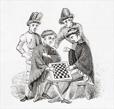 Playing draughts in the Middle Ages