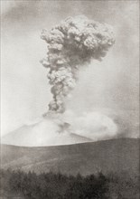 Asama-Yama in eruption