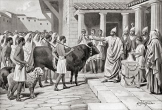 Romans offering sacrifices to the Gods