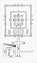 Floor plan of the Wat Phra Mahathat Woramahawihan