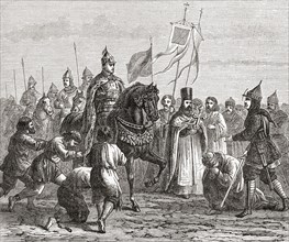 Ivan the Terrible entering Kazan in 1552