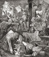 The capture of Mainz and the destruction of Peter Schoeffer's printing press