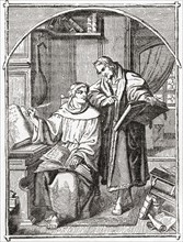 Luther and Melancthon translating the Bible