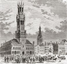 The market place at Bruges