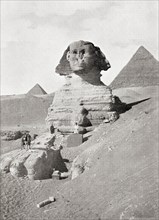 The Great Sphinx in The Giza pyramid complex