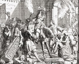 King Louis XIV of France in the palatinate at the start of the Nine Years' War