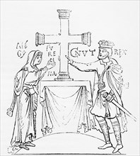 Cnut the Great and his queen Ælfgifu of Northampton