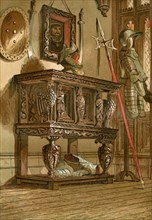 An Elizabethan sideboard or court cupboard
