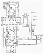 Floor plan of Durham Cathedral