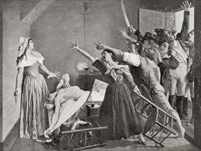 The assassination of Marat by Charlotte Corday
