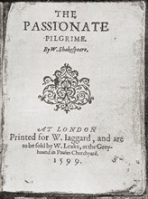 After the title-page of the first edition of Shakespeare's The Passionate Pilgrim