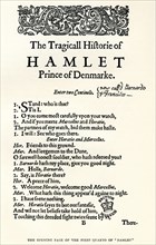 After the opening page of the first cuarto of Shaekspeare's play Hamlet