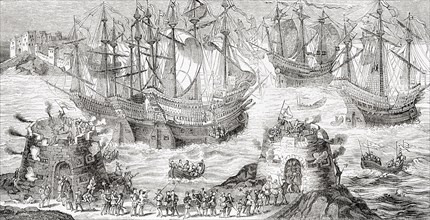 The embarkation of Henry VIII at Dover