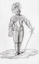 A suit of Demi-Lancer's armour from the time of Henry VII